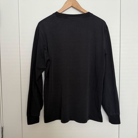 Uniqlo AIRism Thermal Shirt Mens Size M Black Long Sleeve UV Protection Outdoor - Picture 5 of 10